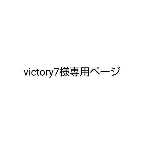 victory7様専用ページ