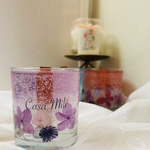 purple  pear&freesia candle