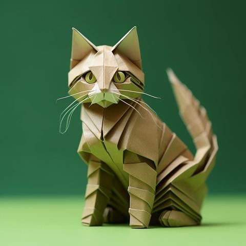 折り紙猫イラスト12枚セット