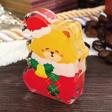 ブーツきつね　ゆるリル　クリスマス