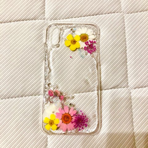 ハンドメイド フラワーiPhoneケース