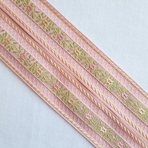 チロリアンテープ　刺繍リボン　レトロ　ボタニカル