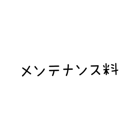 購入者様限定　メンテナンス料