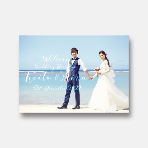 Photoウェルカムボード　TYPE F | 結婚式・ウェディングペーパーアイテム