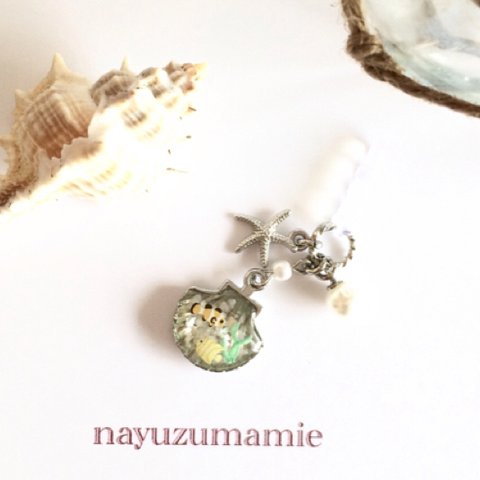 ∵Shell&Starfish&Pearl∴イヤホンジャックピアス【527】E