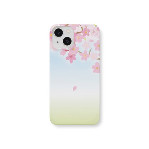 桜 45 スマホケース さくら iPhone15 iPhone14 iPhone13 iPhone12 iPhone11 iPhoneSE2  iPhoneSE3