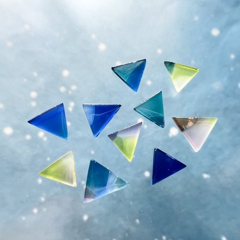 ガラスパーツ　三角　アソートNo.2