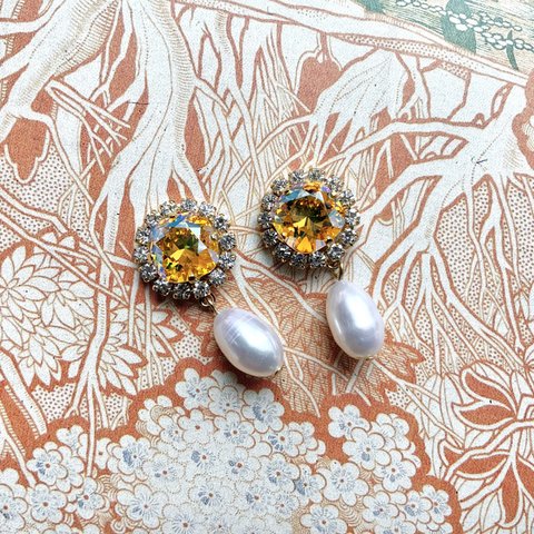 citrus orange pierce / earring