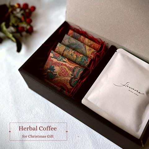 Herbal Coffee & Bean to Bar Chocolate ☆クリスマスギフトセット：ドリップパック/ハーブ/コーヒー/フレーバーコーヒー/デカフェ/チョコレート/クリスマス