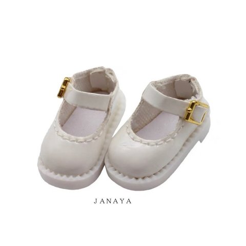 JANAYA オビツ11 ob11靴　ストラップシューズ　白色　翌日発送