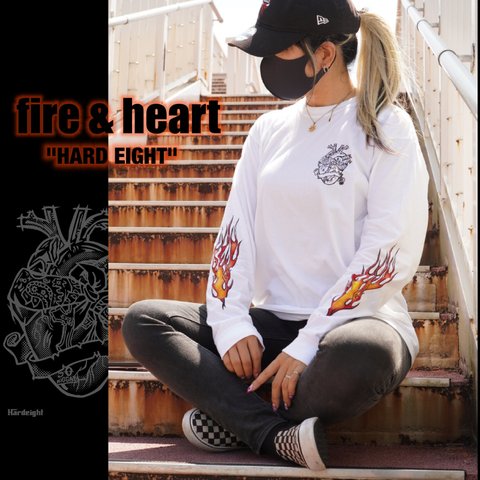 FIRE & HEART ロンT