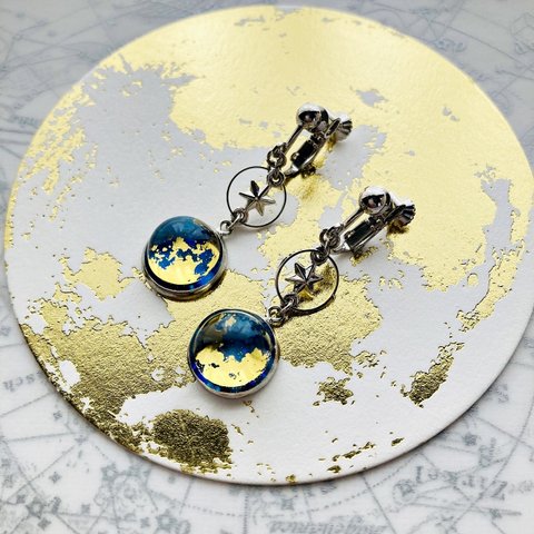 Blue Moonー月の光のイヤリング・ピアス