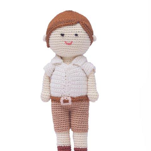 Amigurumi School Boy, Softtoy - 19.5cmX5cm