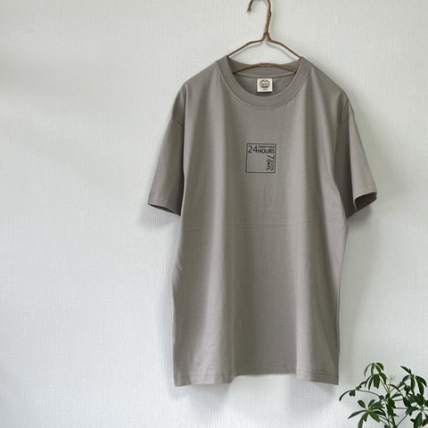 半袖メンズ Ｔシャツ オーガニックコットン Be yourself！《ミルキーグレー》レディース ユニセックス