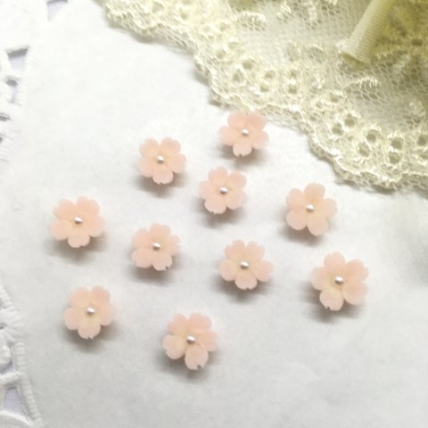 4 桜　  樹脂粘土　ハンドメイド パーツ    材料  