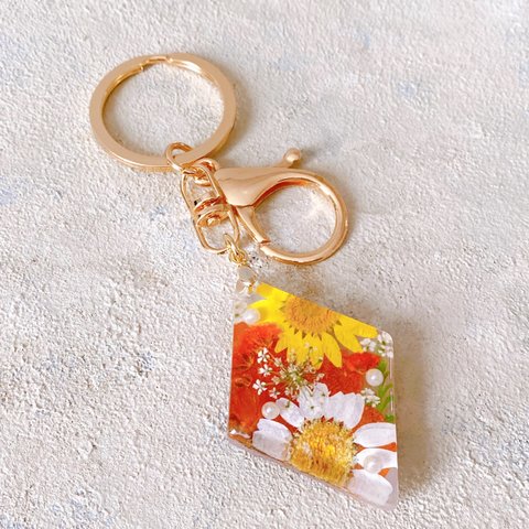 SALE♡押し花✿︎キーホルダー