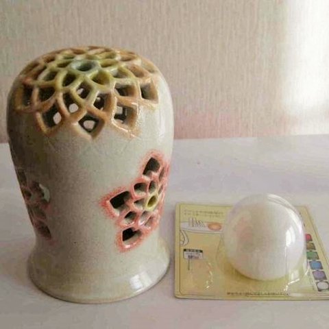 美土露（32）フットライト　香炉　アロマ　LEDライト　陶器