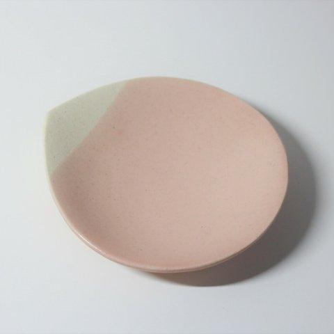 しずく型小皿（ピンク）　12-0129