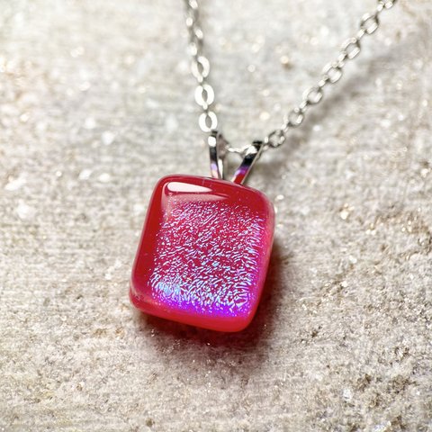 Dichroic glass necklace　#31