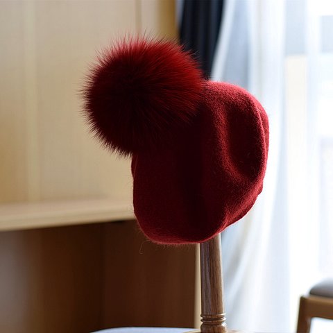 〖新作〗ウールベレー ベレー帽 ベアベレー帽 レディース 帽子