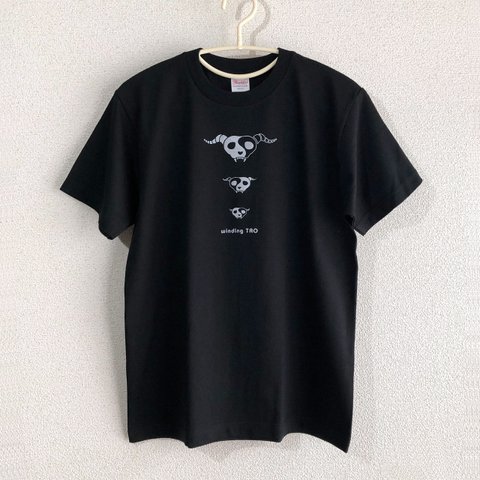 アニマルガイコツトリオ Tシャツ【メンズS】【ブラック】☆現品限り