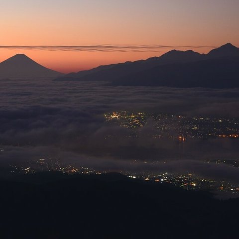 Ａ4　写真　プリント　高ボッチからの富士山