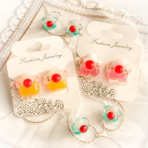 miniクリームソーダのお花accessory