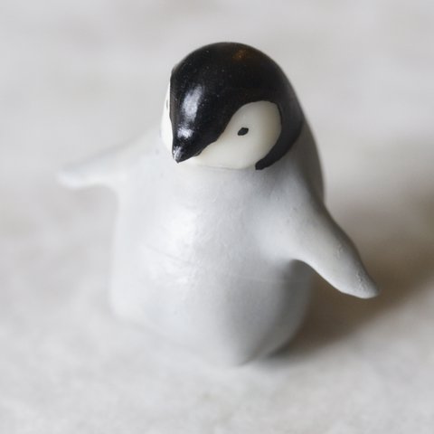 子ペンギンの樹脂フィギュア "dive in!" - 3Dプリントのオブジェ