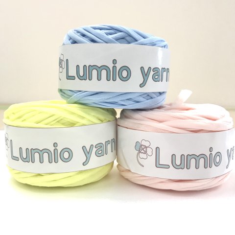 【Lumio yarn】パステルカラー　セット　軽い編み糸　日本製