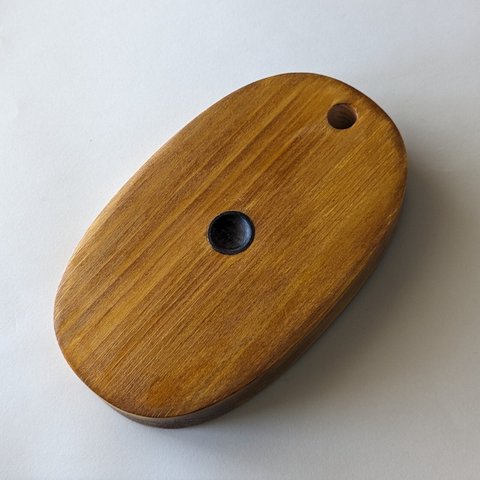 チェロ・エンドピン響板（スーパー楕円）／コンクリート下地床用／2403／（Endpin Stopper Wooden Anchor Rest for Cello Anti Slip／Cypress）