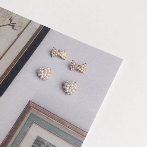 pearl design mini earring