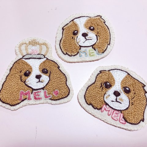 見本！うちの子刺繍！