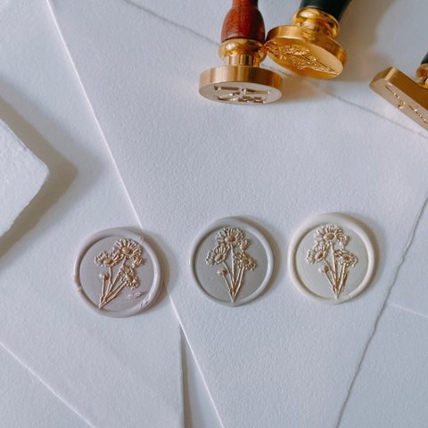 Wax Stamp -ガーベラ／スタンプヘッド