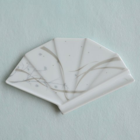 sense plate　四季　風　小皿／菓子皿／香立て／扇子／0285032