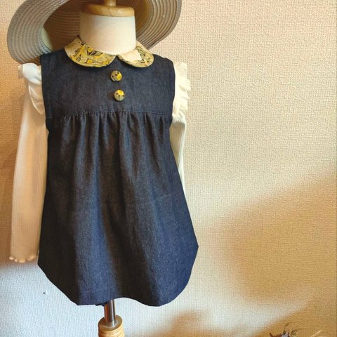 Babyﾜﾝﾋﾟｰｽ----♡Denim〜ﾃﾞﾆﾑ〜✾°•William Morris•°✾