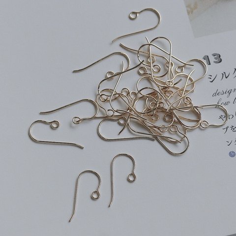 14KGF フレンチフックピアス Sサイズ 刻印あり