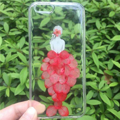 春の花物語 押し花ケースiphone7/iphone7プラスiphone8/iphone6/iPhonex/iphone6Plusスマホケース