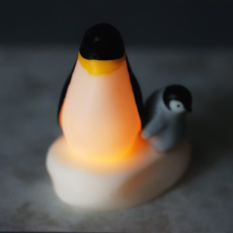 ペンギンのランプ "Penguin Family" - 3DプリントのLEDキャンドルカバー