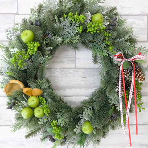 Christmas Wreath Green45クリスマスリース　グリーン　45　