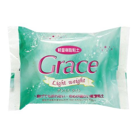 (ka6) グレイス ライト Grace 120ｇ ねんど 軽量樹脂粘土 粘土細工 クレイアート クレイクラフト 半透明 透明 [ka6] 