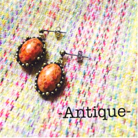 -Antique- チェコガラスピアス