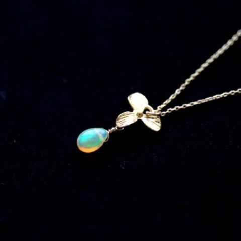  14KGF　opal necklace[nc1180]