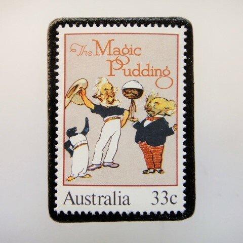 オーストラリア　漫画切手ブローチ　4711