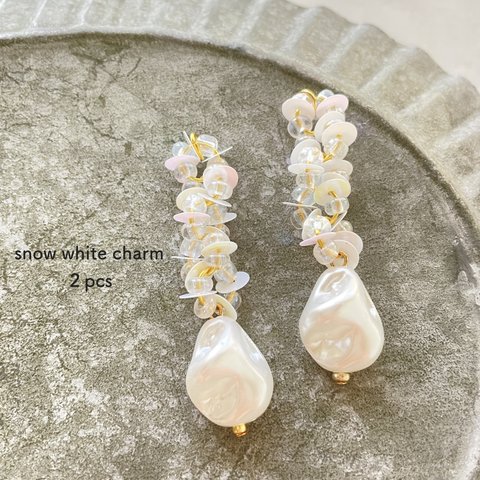 2pcs★ charm・ snow white（ミックスチャーム）