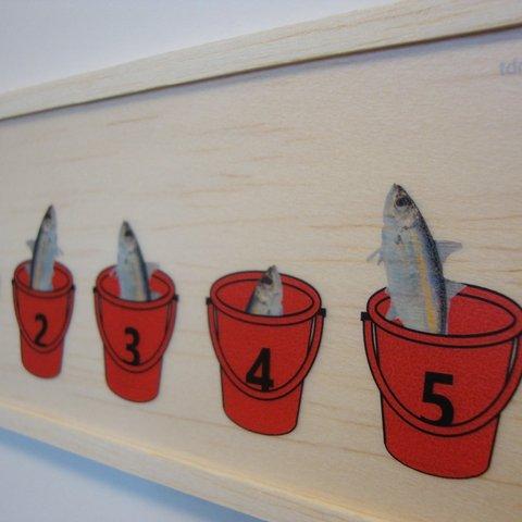 fish in the red bucket