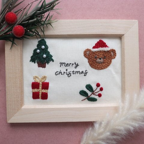 刺繍フレーム〈Merry Christmas〉