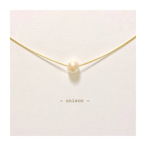 【!!SALE!!】コットンパールのsimple necklace