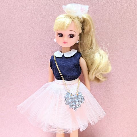 リカちゃん ハートポシェット(シルバー)