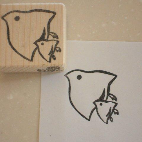 ゴム版はんこ「千鳥」【受注製作】