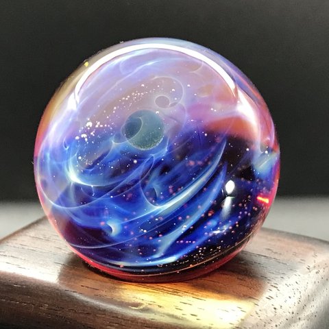 宇宙モチーフガラス   瑠璃-012